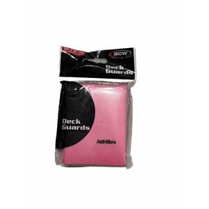 Trading Card Supplies - BCW Deck Guards -PINK (Double Matte)(50 Premium Sleeves)